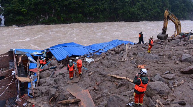 线路板厂祈福|福建泰宁山体滑坡紧急救援中